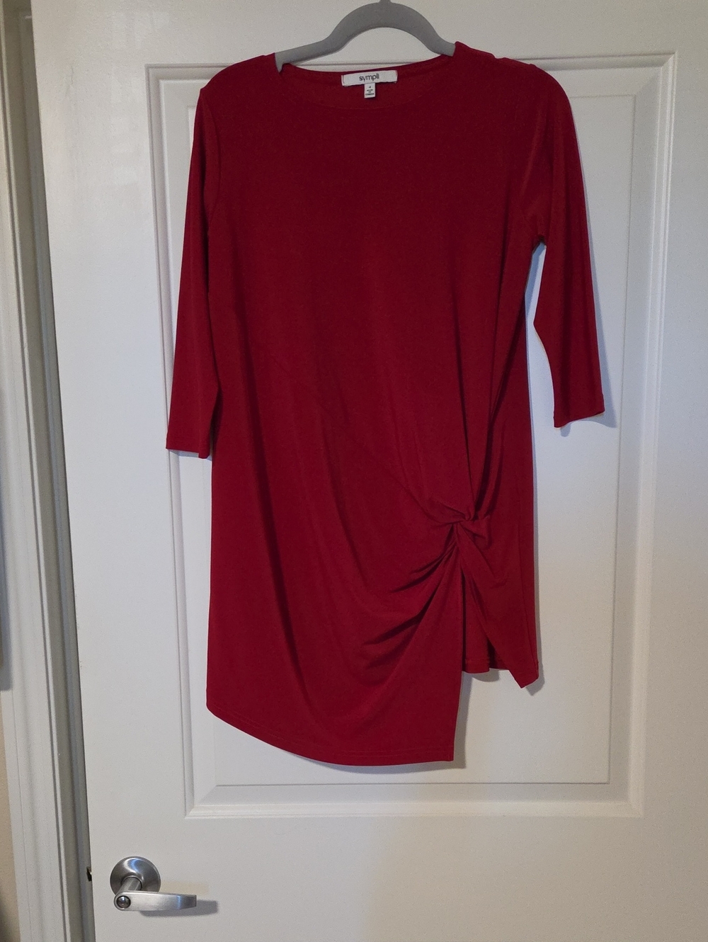 Ripe Crimson Tunic with Side Knot